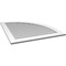 Ekena Millwork Quarter Round Top Right Surface Mount PVC Gable Vent w/ 3-1/2"W x 1"P Standard Frame, 36"W x 42"H GVPQR36X4201SN - alternate 3